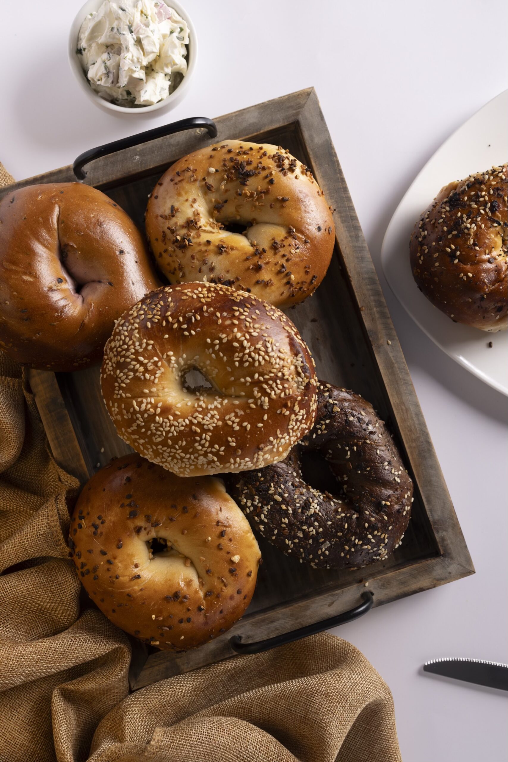 Jersey Bagels Lifestyle Product menu Photo Houston, Tx Dave Gevry Photography 2025